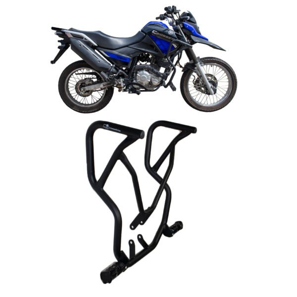 PROTETOR CARENAGEM C/PEDAL. CROSSER 150 2014 E/D PRETO FOS. - Imagem 2