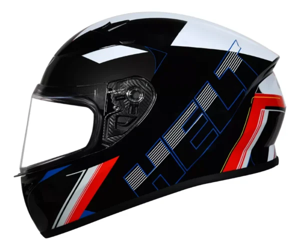 CAPACETE POLAR RACE DOOM PRETO BRANCO VERMELHO -60