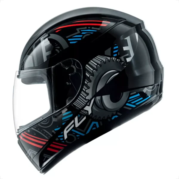 CAPACETE F-9 HG MOTOR PRETO/AZUL -58 - Imagem 2