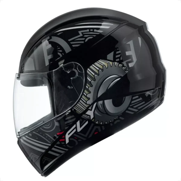 CAPACETE F-9 HG MOTOR PRETO/GRAFITE -60