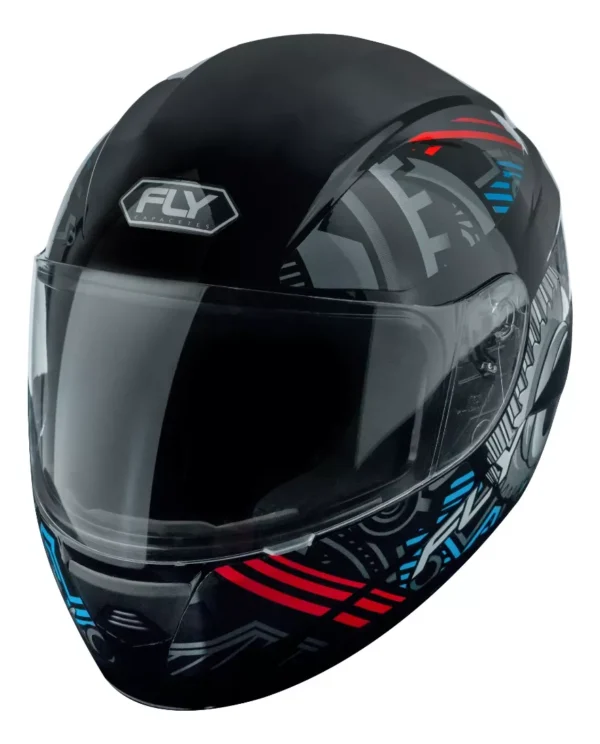 CAPACETE F-9 HG MOTOR PRETO/AZUL -58