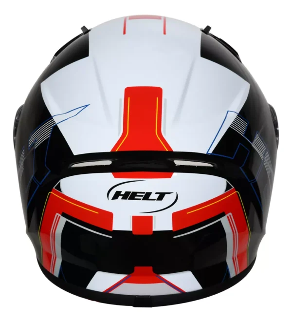 CAPACETE POLAR RACE DOOM PRETO BRANCO VERMELHO -60 - Imagem 4