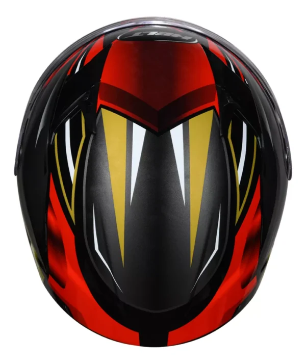 CAPACETE POLAR RACE RANGER PRETO VERMELHO DOURADO -56 - Imagem 4