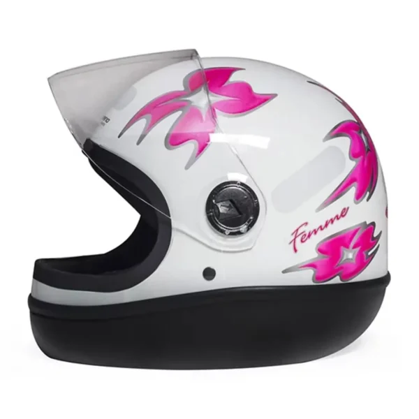 CAPACETE SAN MARINO FÓRMULA 1 FEMME BRANCO/ROSA -56 - Imagem 5