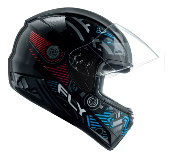 CAPACETE F-9 HG MOTOR PRETO/AZUL -58 - Imagem 5