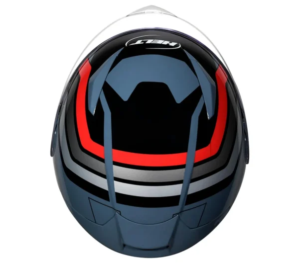 CAPACETE HIPPO GLASS C/ OCULOS HUNTER PRETO/BRANCO/VERMELHO -56 - Imagem 6