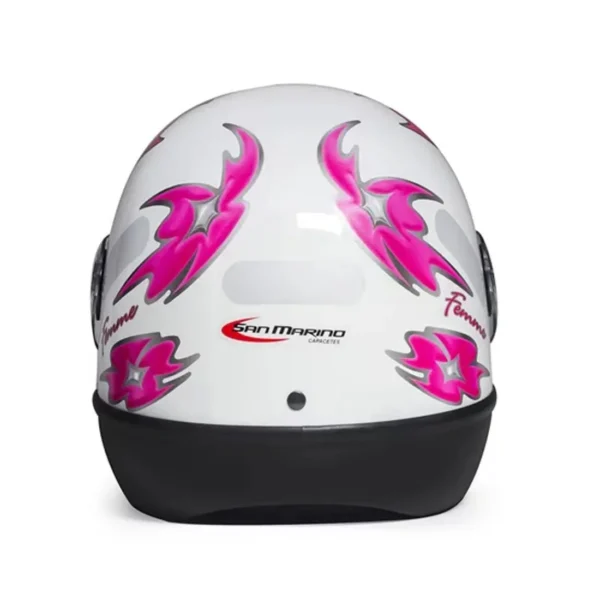CAPACETE SAN MARINO FÓRMULA 1 FEMME BRANCO/ROSA -56 - Imagem 6