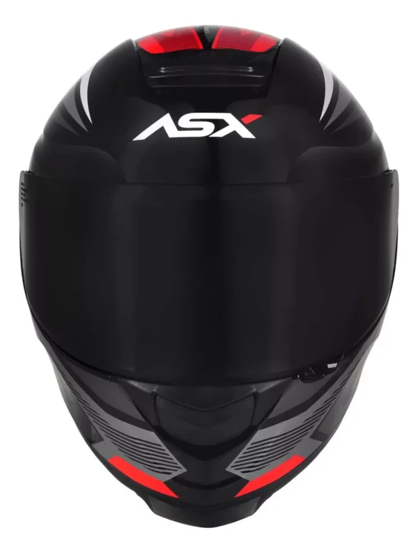 CAPACETE ASX EAGLE STREET BRILHO PRETO/GRAFITE/BRANCO -60 - Imagem 7