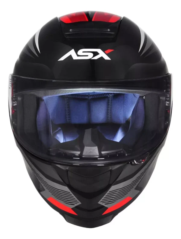 CAPACETE ASX EAGLE STREET BRILHO PRETO/GRAFITE/BRANCO -60 - Imagem 8