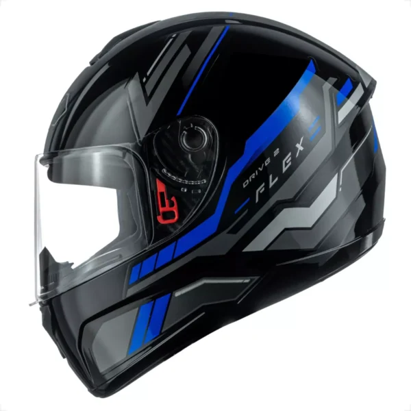 CAPACETE DRIVE 2 HG FLEX PRETO/ AZUL -60