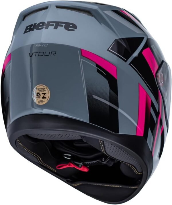 CAPACETE B-40 VTOUR COM OCULOS CINZA MOON E PINK-56 - Imagem 4